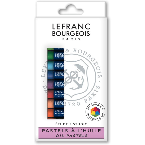 Photo - Pastels à l'huile - Boite de 12 - Beaux-arts - Lefranc Bourgeois