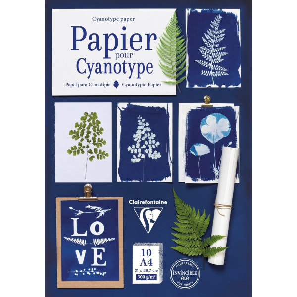 photo - Papier pour cyanotype - A4 - 300 g/m² - 10 feuilles - Clairefontaine