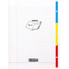 photo - Cahier - Index - 3 en 1 - 17x22cm - Grands carreaux - 96 pages - Couverture polypro - Sans spirale - Clairefontaine