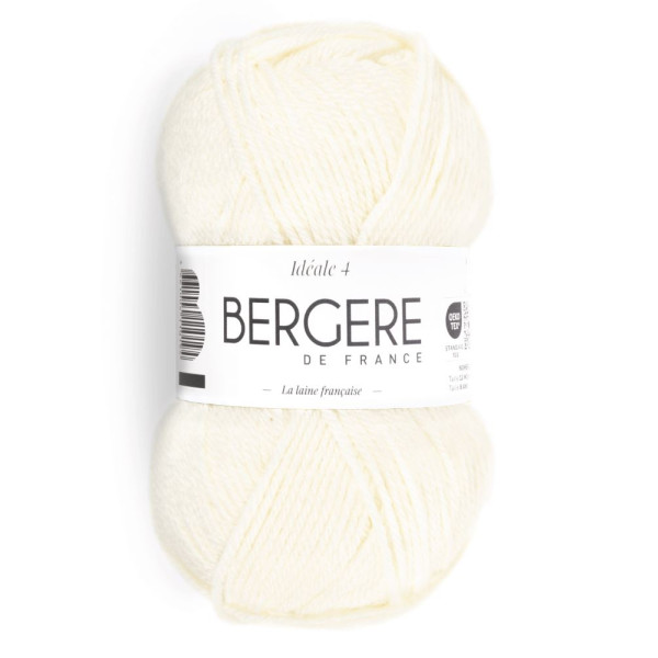 photo - Pelote de laine - Écru - 50% Laine 50% acrylique - Bergère de France - Idéale 4