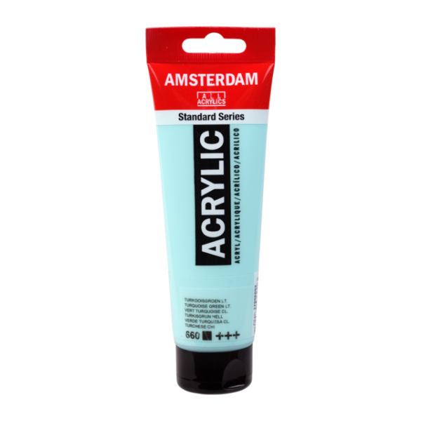 photo-Peinture Acrylique en tube - Vert turquoise clair - 660 - Amsterdam - 120ml