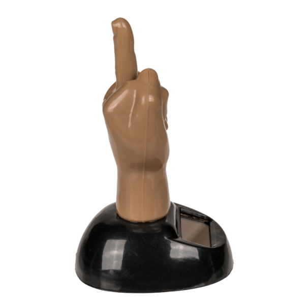 Figurine - Fuck - Doigt d'honneur - Décoration - Fonctionne à l'énergie solaire