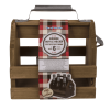 photo-Porte-bouteille - Bois - Avec ouvre-bouteille intégré - Pour 6 bouteilles 33cl