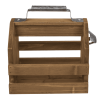 Porte-bouteille - Bois - Avec ouvre-bouteille intégré - Pour 6 bouteilles 33cl
