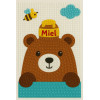 photo-Kit de diamond painting - Enfant - Ours - 15x20cm - Loisirs créatifs