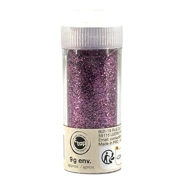 photo-Paillettes - Mauve - Tube de 9g - Biodégradables - Loisirs créatifs - Carterie