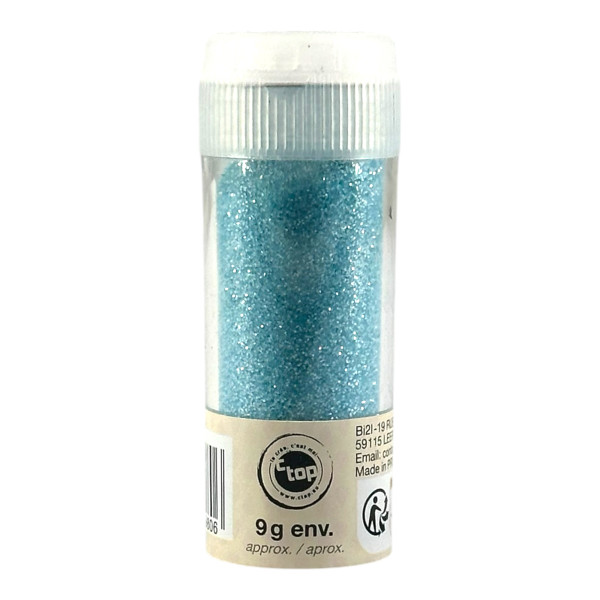 phoot-Paillettes - Bleu clair - Tube de 9g - Biodégradables - Loisirs créatifs - Carterie