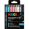 photo-Pochette 8 marqueurs POSCA - PC1MR - Couleurs métalliques - Pointe extra fine - 0,7mm