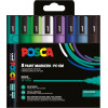photo-Pochette 8 marqueurs POSCA - PC5M - Couleurs froides - Pointe moyenne