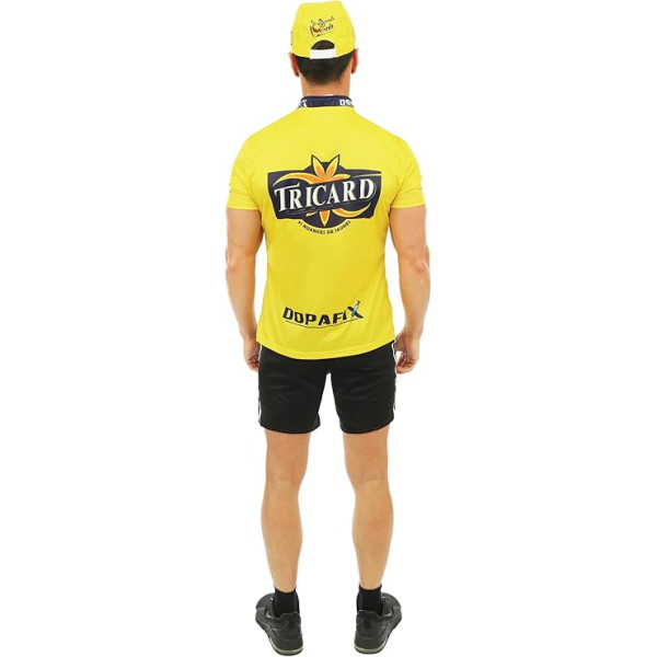 Déguisement - Cycliste - Maillot jaune - T-shirt + short - Adulte - Taille S/M