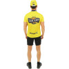 Déguisement - Cycliste - Maillot jaune - T-shirt + short - Adulte - Taille S/M