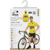 Déguisement - Cycliste - Maillot jaune - T-shirt + short - Adulte - Taille S/M