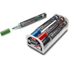 photo-Marqueurs - Pour tableau blanc - 4 couleurs + brosse magnétique - Pentel - Maxiflo