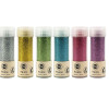 Paillettes - 6 couleurs - 48 tubes de 9g - Biodégradables - Loisirs créatifs - Carterie
