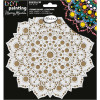 photo-Pochoir - Pour dot painting - Mandala - 20cm - Forme en bois + support - Aladine