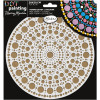 photo*Pochoir - Pour dot painting - Mandala - 20cm - Forme en bois + support - Aladine