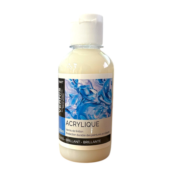photo-Vernis - Finition - Brillant - Pour peinture acrylique - AMT - Flacon 200ml