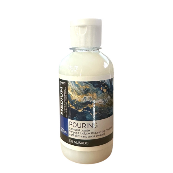photo-Médium - Pour faire du pouring - Transparent - Acrylique - AMT - Flacon 200ml