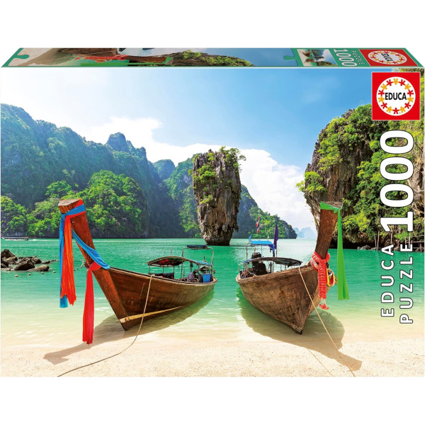 photo-Puzzle - 1000 pièces - Ile de James Bond - 68 x 48 cm - Dès 14 ans - Educa