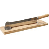 Trancheuse à pain - Couteau + support - Bois et acier - 25x5cm - Cuisine