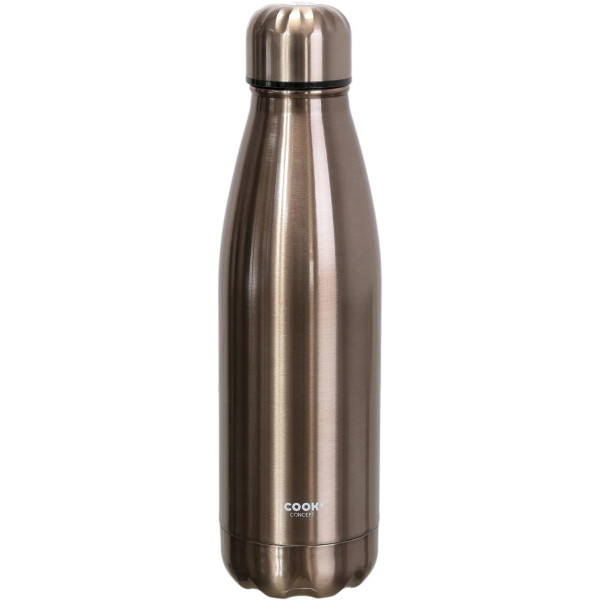 photo-Bouteille isotherme - Inox - Rose Doré - Chaud/Froid - 50cl - Double paroi