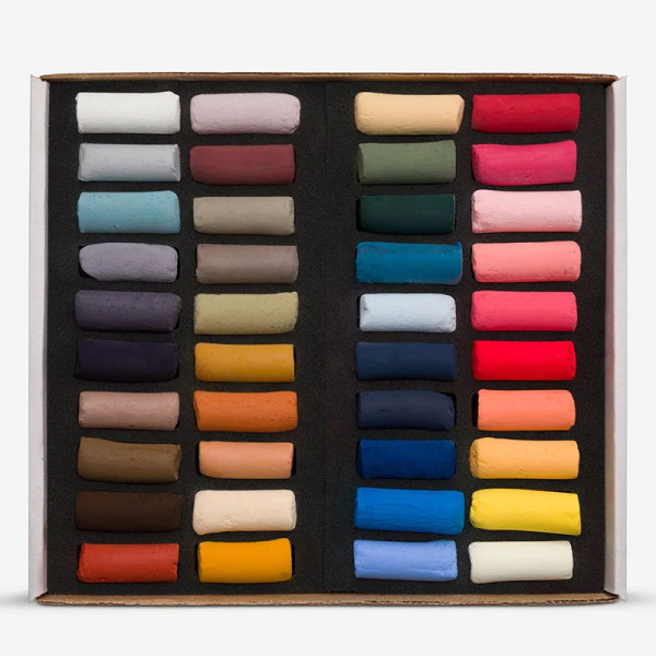 Pastels à l'écu - Sennelier - Boîte de 40 demi-pastels - Collection portrait
