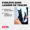 Pastilles adhésives - Transparent - Repositionnable - Pour petits objets - 72 pièces - TESA