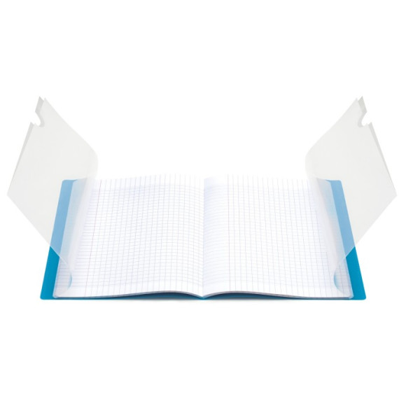 6 cahiers - 24x32(cm) - Grands carreaux - 96 pages - couverture en polypro - sans spirale - Clairefontaine - Koverbook