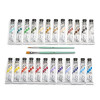 Peinture gouache - Beaux-arts - Coffret 24 tubes de 20ml + 2 pinceaux - Pébéo