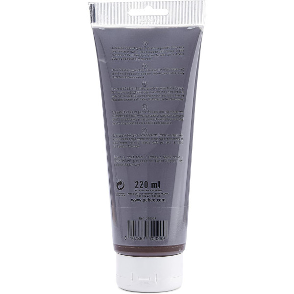 Peinture gouache - Ombre brûlée - 29 - Fine - Pébéo - Studio Gouache - 220ml