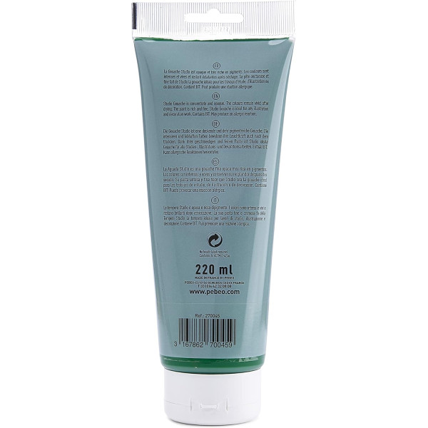 Peinture gouache - Vert printemps - 45 - Fine - Pébéo - Studio Gouache - 220ml