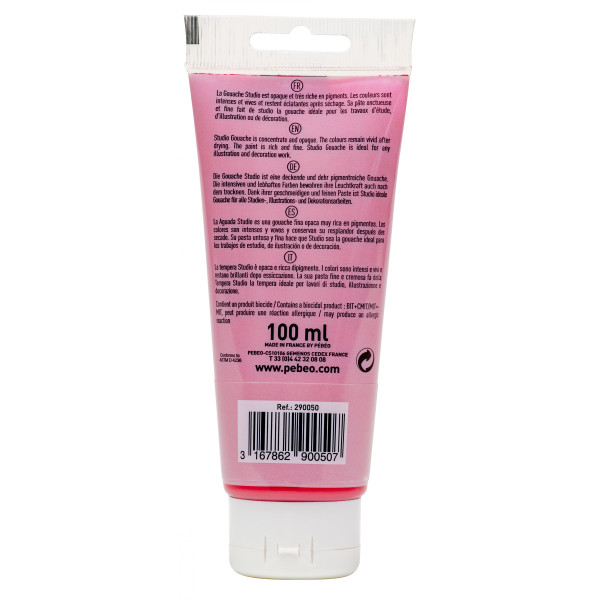 Peinture gouache - Magenta primaire - 50 - Fine - Pébéo - Studio Gouache - 100ml
