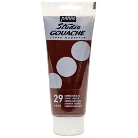 photo-Peinture gouache - Ombre brûlée - 29 - Fine - Pébéo - Studio Gouache - 100ml
