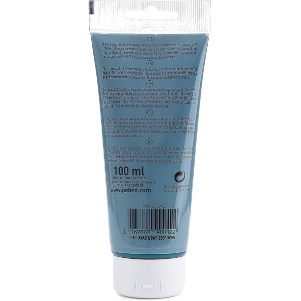 Peinture gouache - Vert émeraude - 42 - Fine - Pébéo - Studio Gouache - 100ml