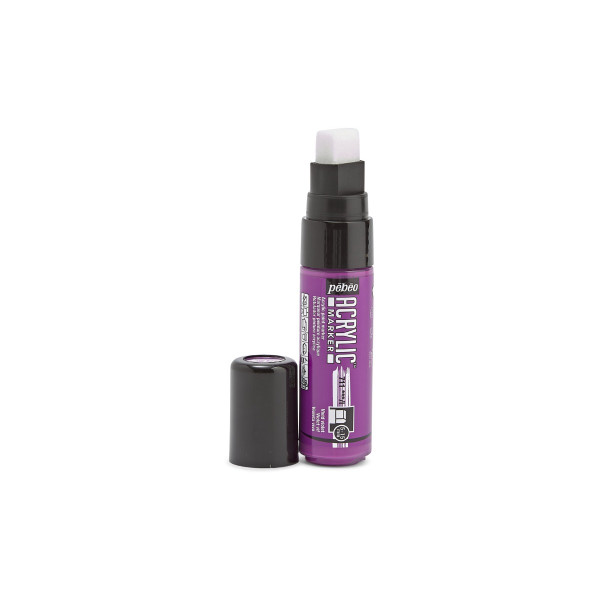 Feutre - Marqueur - Acrylic Marker - Pébéo - Violet vif - 711 - Pointe large - 5 à 15mm