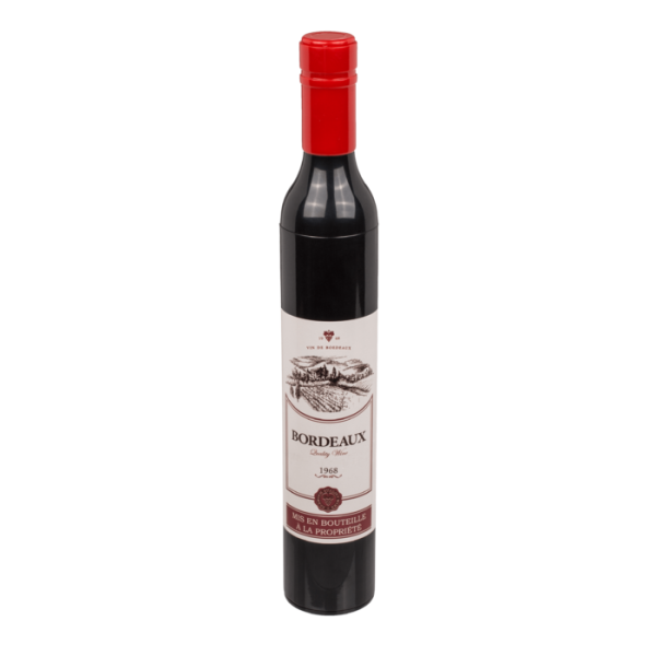 Parapluie pliable - Forme de bouteille de vin - Original - Idée cadeau - 31cm longueur