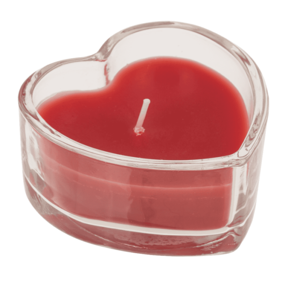 Bougie en forme de cœur - Avec coffret cadeau - Idée cadeau - St Valentin - Fête des mères