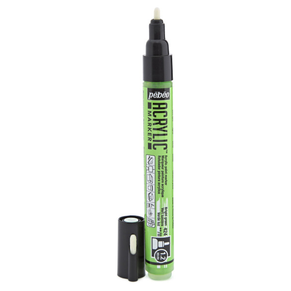 Feutre - Marqueur - Acrylic Marker - Pébéo - Vert lumière - 424 - 1,2mm