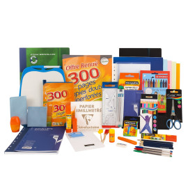 photo-Pack fournitures scolaires collège – Complet - Liste scolaire – 6e/5e/4e/3e