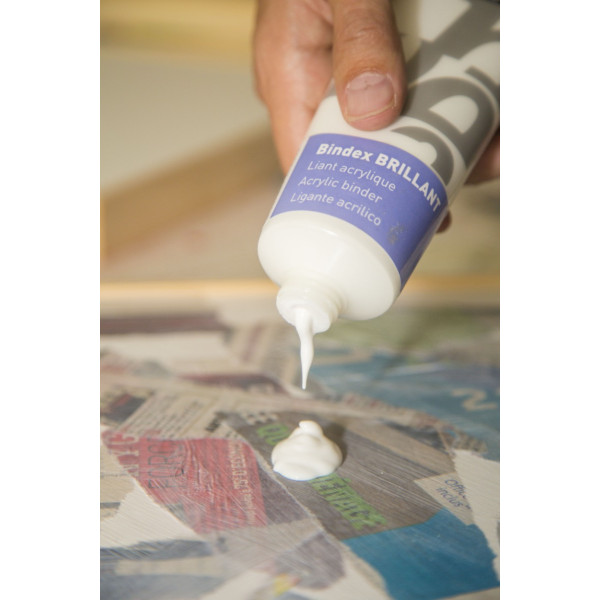 Liant brillant - Médium pour peinture acrylique - Bindex - Pébéo - 250ml