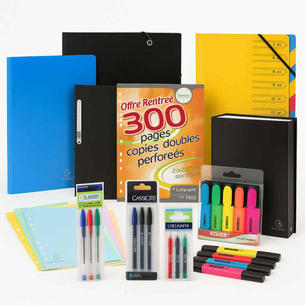 photo-Pack fournitures scolaires lycée – Complet - Liste scolaire – 2nd/1ere/Terminale