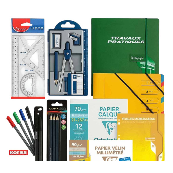 photo-photo-Pack fournitures scolaires - Option scientifique – Collège - Lycée