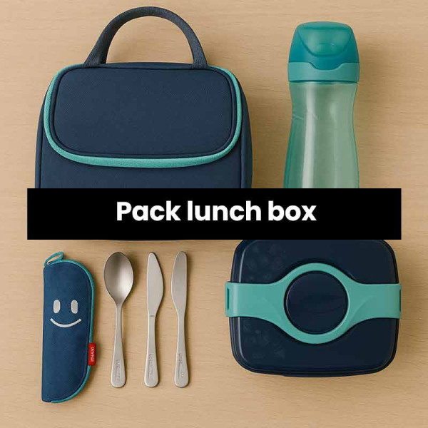 Pack fournitures scolaires - Lunch box - Boîte déjeuner - Primaire - Collège - Lycée