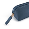 Trousse - Ovale - Simili cuir - Marine - 1 compartiment - 19x30x5,5cm - Miquelrius