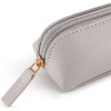 Trousse - Ovale - Simili cuir - Gris - 1 compartiment - 19x30x5,5cm - Miquelrius