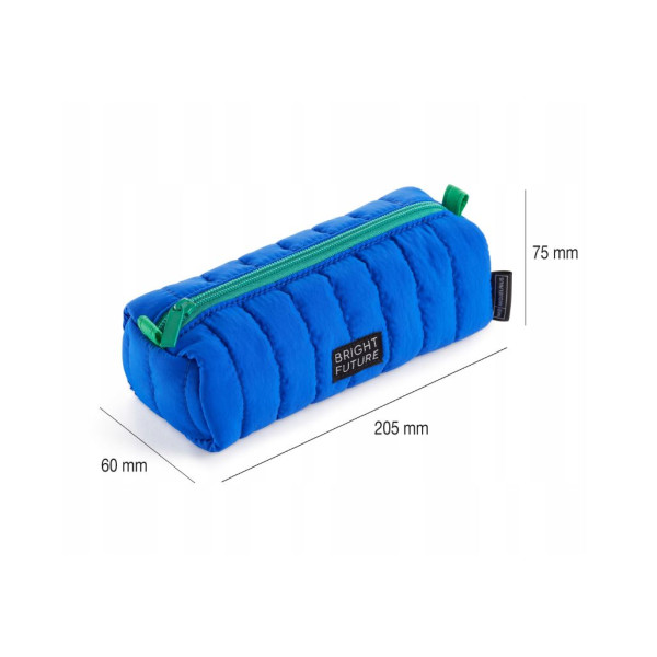 Trousse - Bleu - Rectangulaire - 1 compartiment - 6x20,5x7,5cm - Scolaire