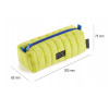 Trousse - Jaune - Rectangulaire - 1 compartiment - 6x20,5x7,5cm - Scolaire