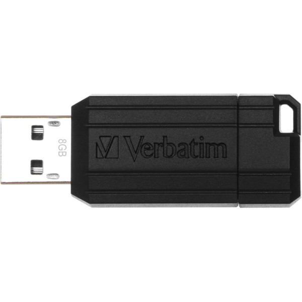 Clé USB - 8GO - Noir - Photos, vidéos, fichiers - Compatible Windows - Verbatim