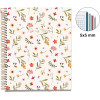 Cahier - A5 - Petits carreaux - Spirales - Couverture rigide - 100 feuilles - Miquelrius