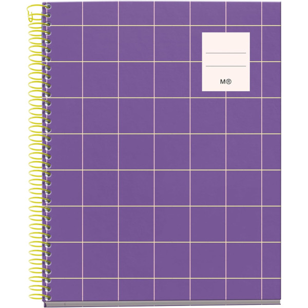 photo-Cahier - A5 - Petits carreaux - Spirales - Couverture rigide - 100 feuilles - Miquelrius